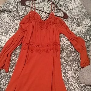 Super cute orange Lacey dress